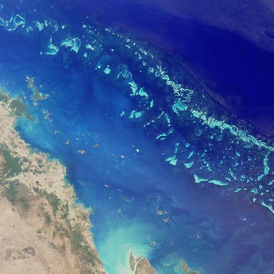 2. Much Grief for the Great Barrier Reef - Australia The breathtaking Great Barrier Reef in Australia covers 1,680 miles and is the largest coral reef in the world.