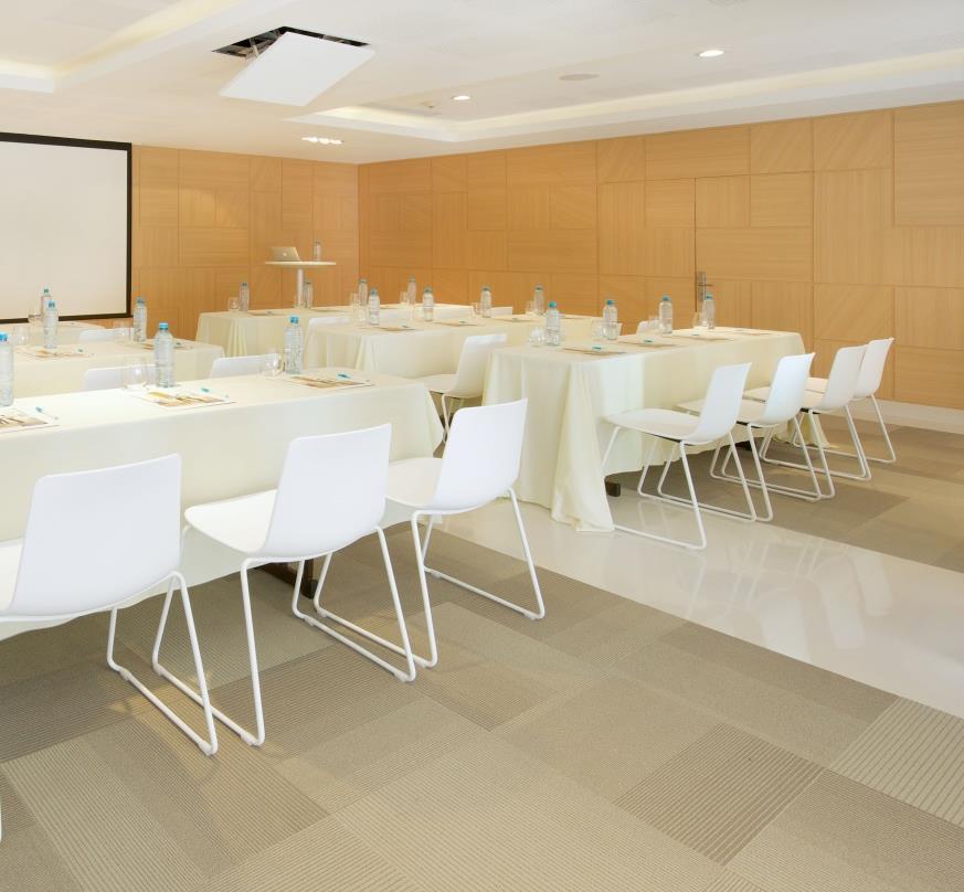 Host conferences in contemporary meeting rooms, dine at the Argentinian