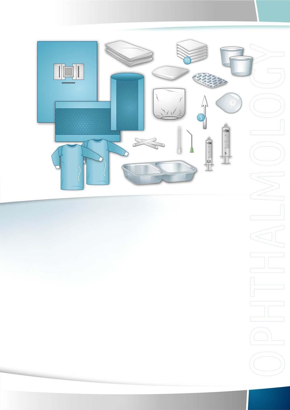 Disposable surgical products DSP CATARACT SET UNI REF.