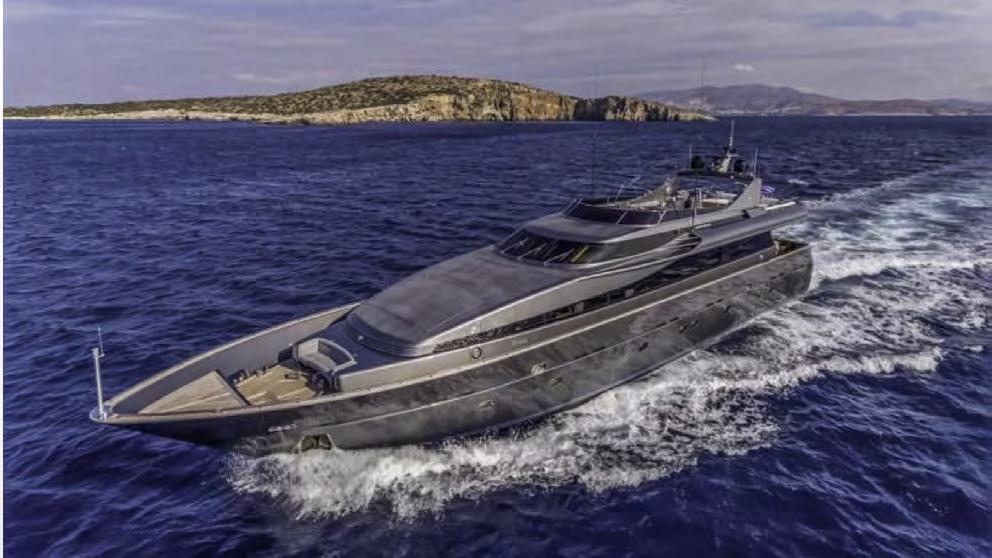 BOAT ID No 4591 BUILDER/MODEL : ADMIRAL 33m (Cantieri Navali Lavagna) TYPE : M/Y - Flybridge YEAR BUILT : 2003 L.O.A.: 33,00 m BEAM : 7,32 m DRAFT : 2,50 m TONNAGE : DEADRISE : HULL MATERIAL :