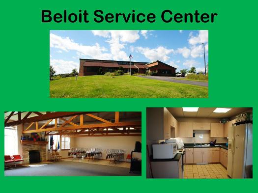 The Beloit Service Center is located next to Big Hill Park, a beautiful area for hiking and picnics.
