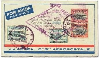 World Airmail Covers: Zeppelin Flights 1802 Bolivia, 1930 (May 25-31), Graf Zep pe lin South Amer ica Re turn Flight, La Paz - (Rio de Ja neiro -) Lakehurst.