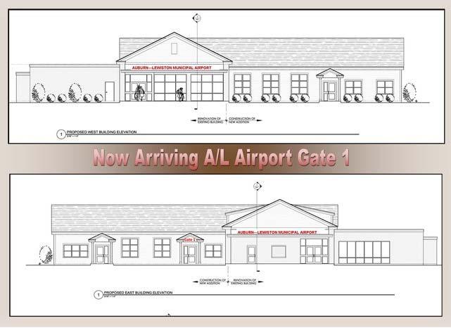FIGURE 4: Diagrams of Updated Auburn-Lewiston Municipal Airport Passenger Terminal The summer 2011 update to the Airport s Study True Market/Leakage confirms Auburn-Lewiston is at the center of the