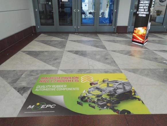 5.0 Advertisement & Promotional Two pieces of floor graphics were subscribed to further