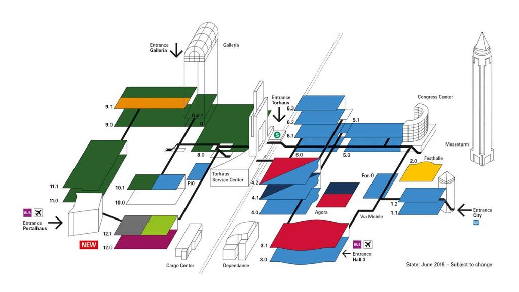 Diagram 1: Automechanika Frankfurt 2018 Exhibition Floor Plan 2.