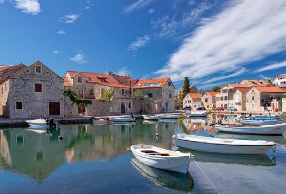 smallest town on Hvar island. It is locally known as Little Venice as there is a small island in the centre of the town connected by picturesque footbridges.