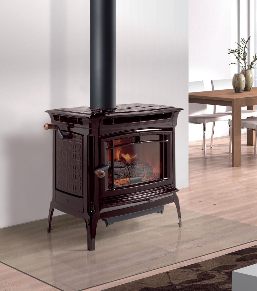 MANCHESTER CONVECTIVE WOODSTOVE FOR efficient, toasty, whole home HEAT Size: 78,000 BTUs I Heats up to: 2,400 sq. ft. I EPA rating: 3.