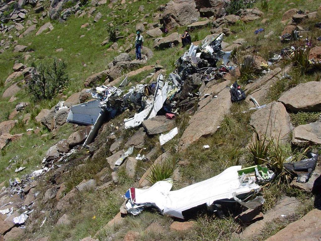 1.2 Injuries to Persons: Injuries Pilot Crew Pass. Other Fatal 1-1 - Serious - - - - Minor - - - - None - - - - 1.3 Damage to Aircraft: 1.3.1 The aircraft was destroyed during the impact sequence with mountainous terrain.