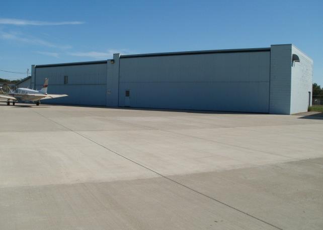 G. Hangar #11 Corporate 2-Unit Hangar (map number 7) Used for storage of aircraft and personal storage. Uses: 1. Storage 40 x 114 (attached office: 10 x 20.5 ) 4765 sq. ft. H. Hangar #12 Corporate Hangar (map number 8) Used for storage of aircraft and personal storage.