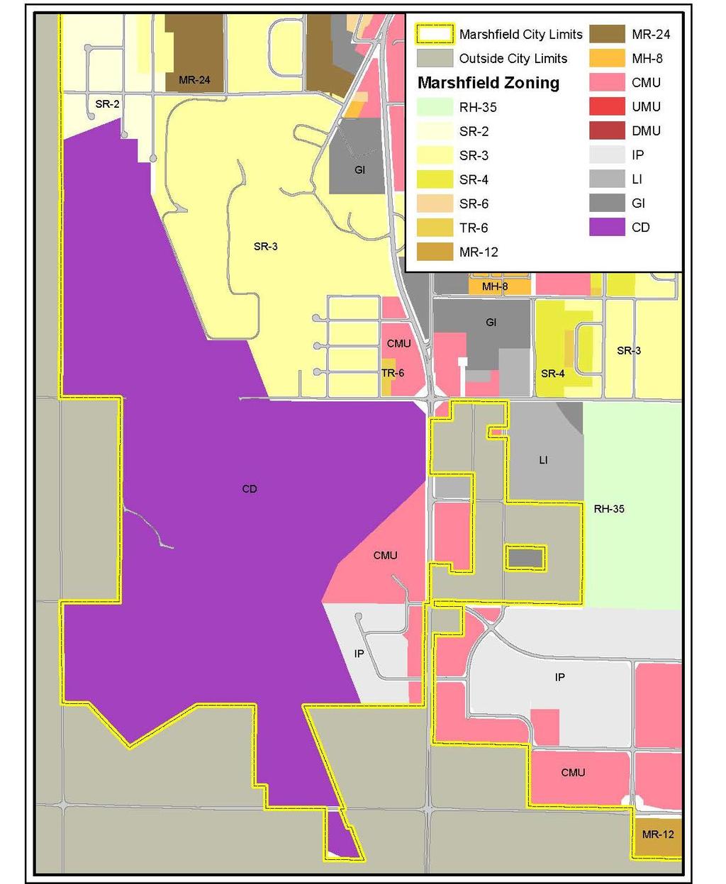 Map 2-2a. Surrounding Zoning Table 2-2a.
