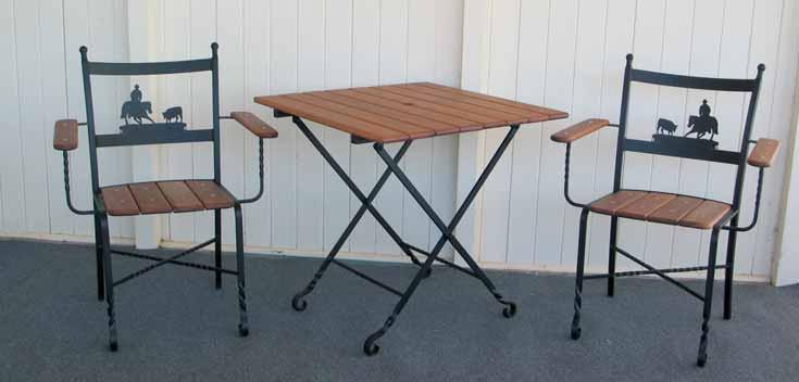 6 ~ Verandah Table & Chairs ~ Hardwood