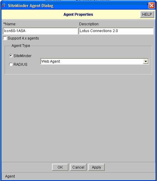 2.2 Create Objects for SiteMinder ASA 2.2.1 Create SiteMinder ASA objects 1. To create an Agent, right click the icon under System Configuration on the System tab of the left-hand pane of the console.