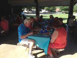 It was short side trips in the morning, resting, or visiting with each other in the campground during the