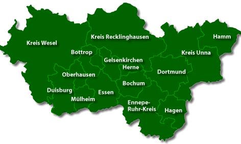 Location The Ruhr District The Ruhr District is the largest conurbation in Germany, and the fifth-largest in Europe. The Ruhr District is home to 5,1m people living on 4,435 km3.