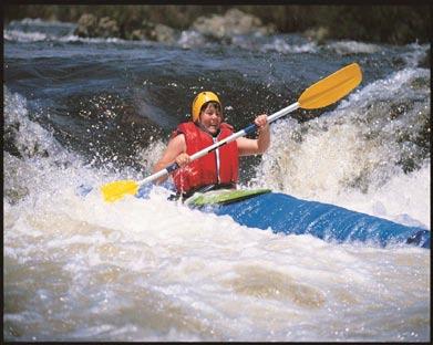 Adventure Magnet Paddle 6km of the Thredbo River s grade 2 rapids on a guided kayak trip all the way to the shores of the Resort.