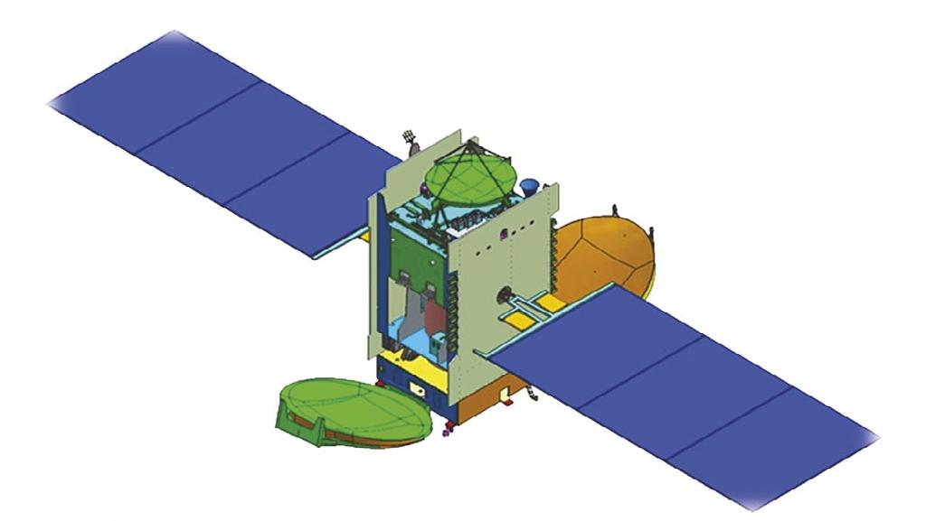 THE GSAT-16 SATELLITE Customer Prime contractor Mission Mass Stabilization Dimensions Span in orbit Platform Payload On-board power Life time Orbital position Coverage area ISRO ISRO/ISAC