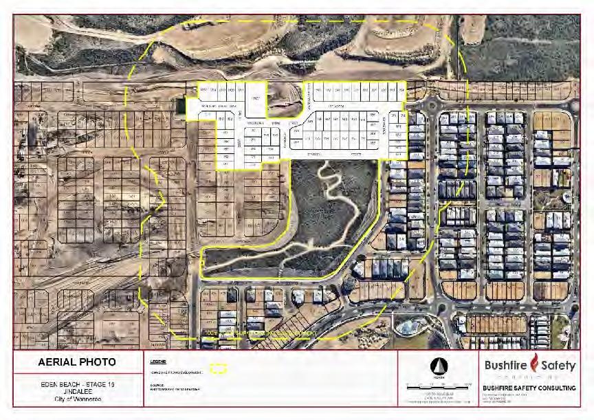 Appendix 1: Site Plan Appendix 2: Additional Information / Advisory Notes / Accreditation This BAL Assessment is indicative only because shrubland vegetation north of the site currently impacts lots