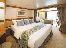 Includes all suite amenities listed for the Deluxe Veranda Suite in addition to Concierge-Level amenities: Priority online shore excursion reservations