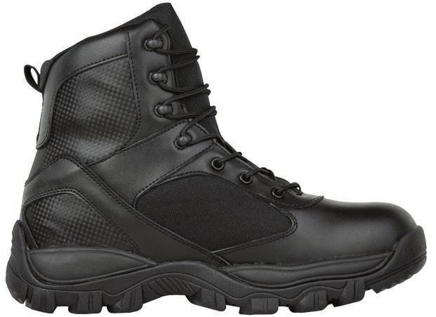 TAC ATHLON 6 4160 BLACK Polishable leather and nylon upper Flexible abrasion resistant, embossed leather for stylish look and protection Breathable moisture-wicking lining Removable, orthotic insole