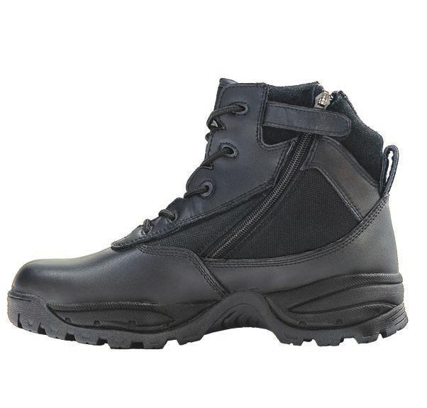 PATROL 6 P1360Z WP CT BLACK Polishable leather and nylon upper Dri-Lex waterproof lining with a full bootie construction