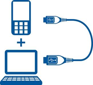 18 Instalacija paketa Nokia Ovi Suite na računalo 1 Za povezivanje uređaja s računalom upotrijebite kompatibilan USB podatkovni kabel.