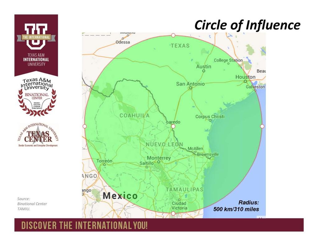 The location of Los Dos Laredos is not only strategic because of its international trade bridges, competitive brokerage, and logistic services, another factor to consider is that is right at the