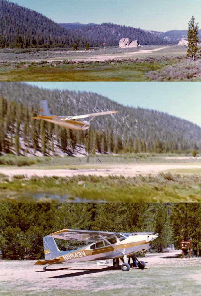A series of photos by Ted Sarbin of a Cessna