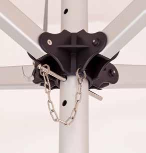 ribs and stainless steel fittings LOXX canopy attachment and release system mistral