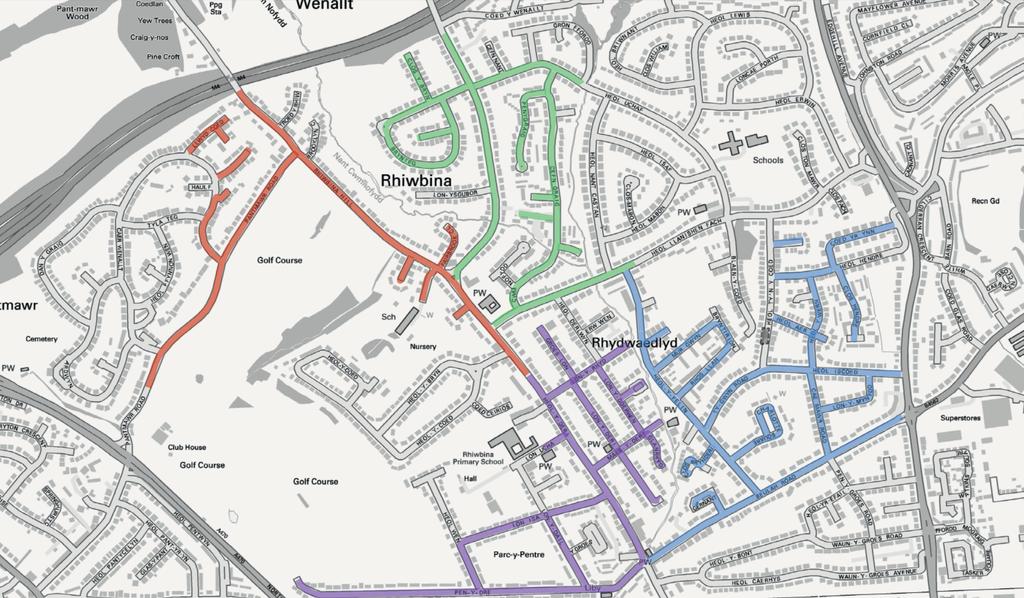 Our work in Rhiwbina Our investment programme has been split into phases, and you can see information on when we ll be working on your street below Section A Address Estimated start date Estimated