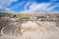 15: Amman / Jerash / Ajloun / Amman (B,L,D) City of 1,000 Pillars, Triple Arched Gate, Hippodrome, Jordan Valley Overnight: InterContinental Jordan