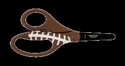 Scissors are designed to help make cutting easier Fun textured, ergonomic and comfortable handles reminds kids of their favorite sport Blunt-tip, safety-edge blades help make cutting safer and
