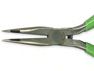 32 599 6 Wiring Pliers with Tip Cutter Wiring pliers with tip cutter Long nose Features green cushion grips Cat UPC Length A B C D E Pack Wt. Shelf No.