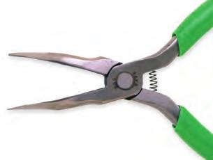 5 1.14 517 6 60 Curved Long Nose Pliers Curved long nose pliers For reaching into confined spaces Features green cushion grips  No.