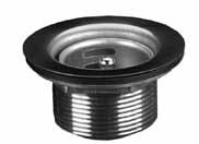 Strainer E18-1850 Stainless Steel Duo Basket Drains with Combination Removable Crumb Cup Stopper Sink Opening NPS Face Flange Dia E38-1010* 3.
