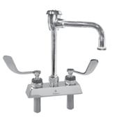 KL41-4108-TE4 KL41-4008-TE4 4 (102mm) Deck Mount with 13 (330mm) Double Jointed Cast Spout & 4 Wrist Blade Handles KL41-4113-DE4 KL41-4013-DE4 Faucets furnished with both a 2.