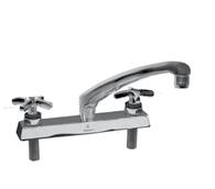 FOODSERVICE Encore KL41 Series 8 Deck Mount Faucets Horizontal Tubular, Arched Tubular and Arched Cast Spouts 8 (203mm) center Solid heavy-duty cast bodies Color coded indexes meet international