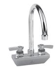 Encore KL45 Series 4 Wall Mount Faucets with Swivel Gooseneck Spouts FOODSERVICE 1 (25mm) 4 (102mm) center Solid heavy-duty cast bodies
