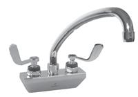KL45-4012-SE4 (305mm) 6-1/4 (159mm) 4 (102mm) 1 (25mm) 4 (102mm) Wall Mount with Tubular Spouts and Cross Handles A C B A B C 6 (152mm) Spout 1 (25mm) KL45-4106-SE2 KL45-4006-SE2 6 (152mm) 8 (203mm)