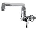Encore KL70 Series Wall Mount Faucets with Swivel and Rigid Tubular, Gooseneck, Cast and Double Jointed Spouts Spout Length 2-5/8 (67mm) FOODSERVICE 2-5/8 (67mm) B A C Single Wall Mount with