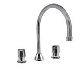 Encore KL84 and KL86 Series Concealed Deck Mount Widespread Faucets with Gooseneck Spout Rigid gooseneck spout 1/2 NPSM couplings nuts on inlets 5 (127mm) to 24 (610mm) adjustable centers
