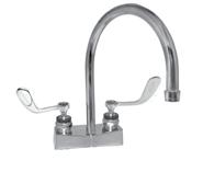 KL83-4001-RE4 With Pop-Up Hole KL85-4101-RE4 KL85-4001-RE4 ADJUSTABLE TIMED FLOW 4 (102mm) Centerset with 6 (152mm) Rigid Gooseneck Spout and Metering Handles No Pop-Up Hole KL83-4202-RA Metering