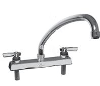 Encore KL41 Series 8 Deck Mount Faucets 8 (203mm) center Specification grade Solid heavy-duty cast bodies Built-in check valves to prevent back and cross flow and offer positive seal Color coded