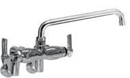 Wash Sink Faucet 18 (457mm) Dbl Jointed Cast Swing Spout & Lever Handles KC89-1118-DE1