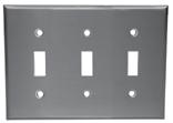 Receptacle Plate R70-0722-Q R71-0722-Q Triple Toggle Plate Double GFI Receptacle