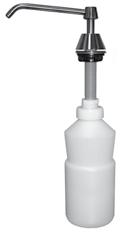 SPECIALTY Soap Dispensers Manual Soap Dispenser KS10-1000 Manual Wall Mount Soap Dispenser K99-300602 5-3/4 (146mm) Free turning spout White polyethylene bottle capacity 32