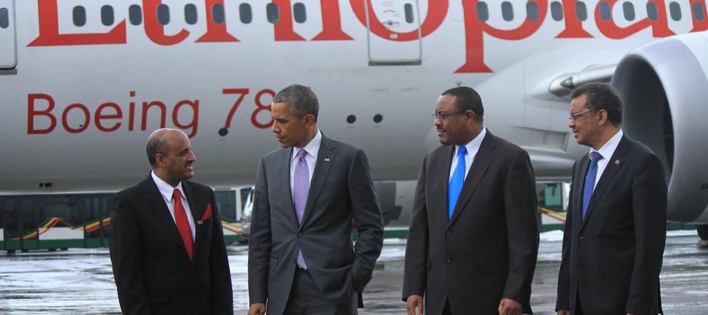 What s up @ ET in July, 2015 President Obama visited Ethiopian first B787 Dreamliner, Africa First US president H.E. President Barak H.
