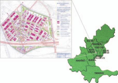 54 X Poslovne zone 4. Regulacioni plan Bačići Lokalitet se nalazi u općini Novi Grad zapadno od XII transverzale, a zauzima površinu od 23,9 ha.