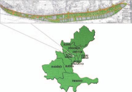 X Poslovne zone 55 5. Regulacioni plan Rajlovac III Lokalitet je Urbanističkim planom definisan kao zona privrede i malih preduzeća, a nalazi se u općini Novi Grad. Veličina obuhvata iznosi 29,0 ha.
