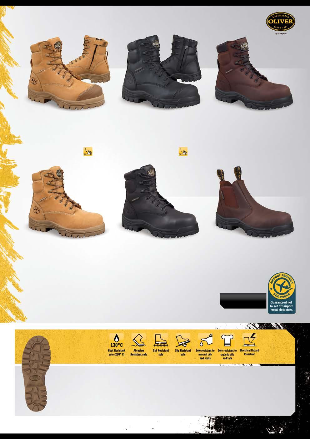 AT45 SERIES 45-632Z 150MM WHEAT ZIP SIDED BOOT Water resistant nubuck leather Full lining and comfort footbed infused with Fully non-metallic EXTRA FEATURES: Convenient side zip TOE Sizes: 5-14, 6½ -