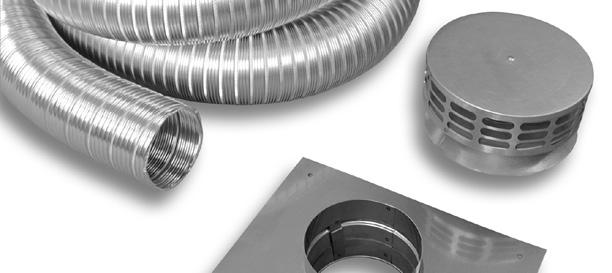 Dalsin Line aluminum flexible liners are used for venting category 1 and direct vent appliances.